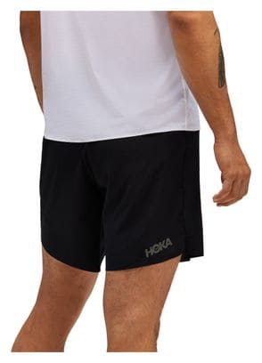 Short 2-en-1 Hoka Glide Run 7inch Noir Homme