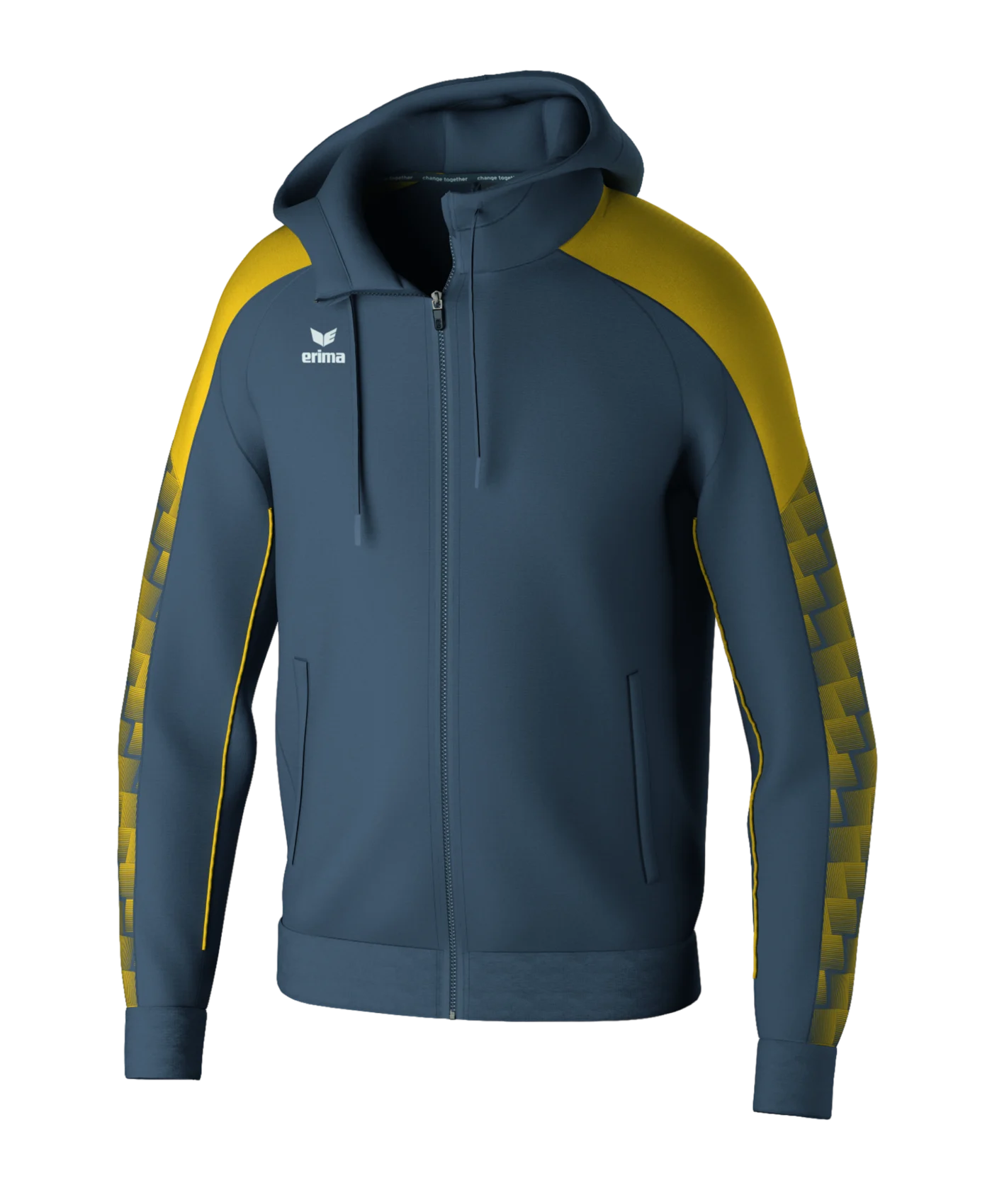 Erima Evo Star Trainingsjacke Grau Gelb