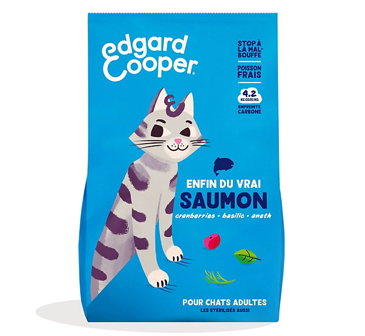 Croquette pour chat adulte au saumon 2kg Edgard cooper