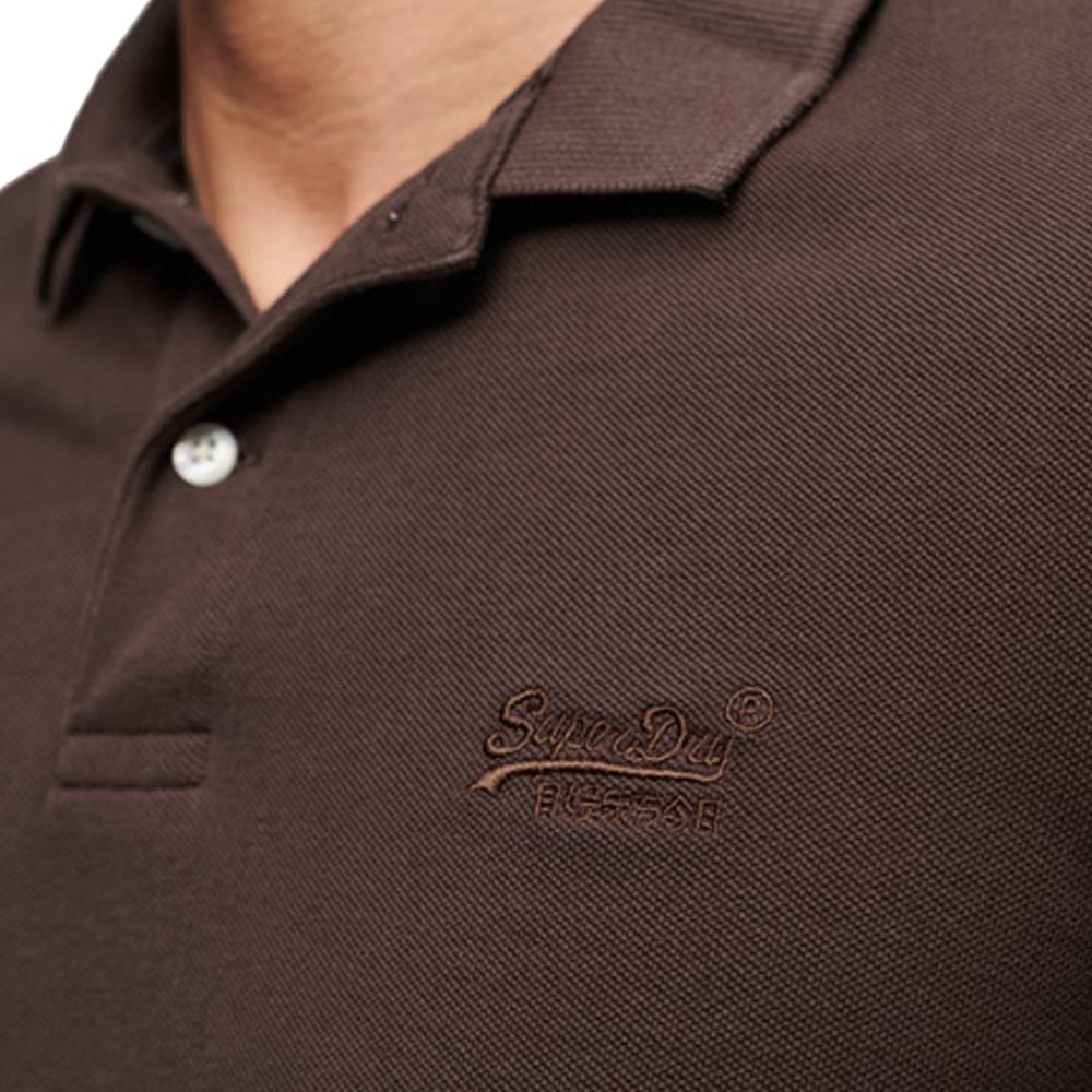 Superdry Polo Marron Homme Superdry Vintage DestroyM