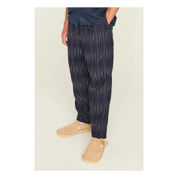 YMC Pantalon Alva Skate Laine et Coton | Bleu indigo