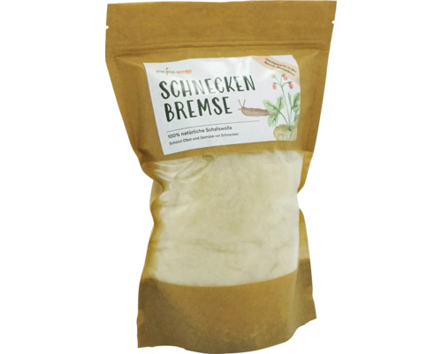 Slakkenbescherming voor mijn oogst: Slakkenbescherming van 100% schapenwol, gifvrij, los, ca. 75 g, voor ca. 12-15 planten.