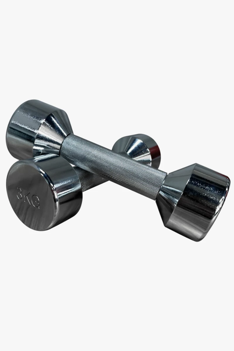 POWERZONE Chrom 2 x 3 kg Hantel Set