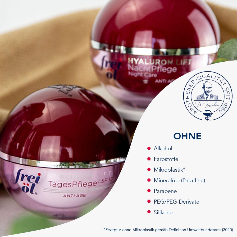 frei öl® ANTI AGE HYALURON LIFT TagesPflege LSF 15