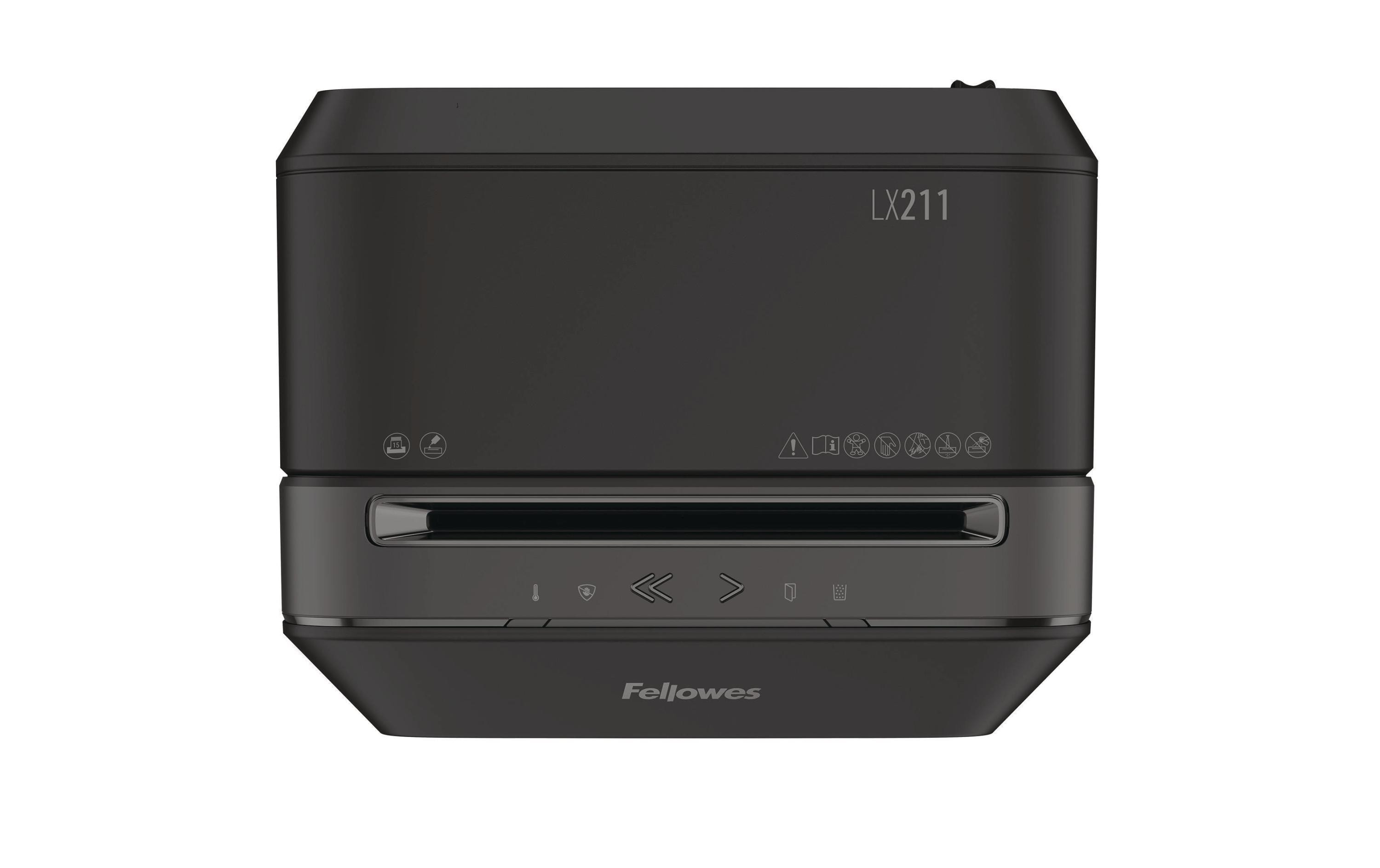 Aktenvernichter LX211 P-5, 15 Seiten, Schwarz<br>Papierschredder