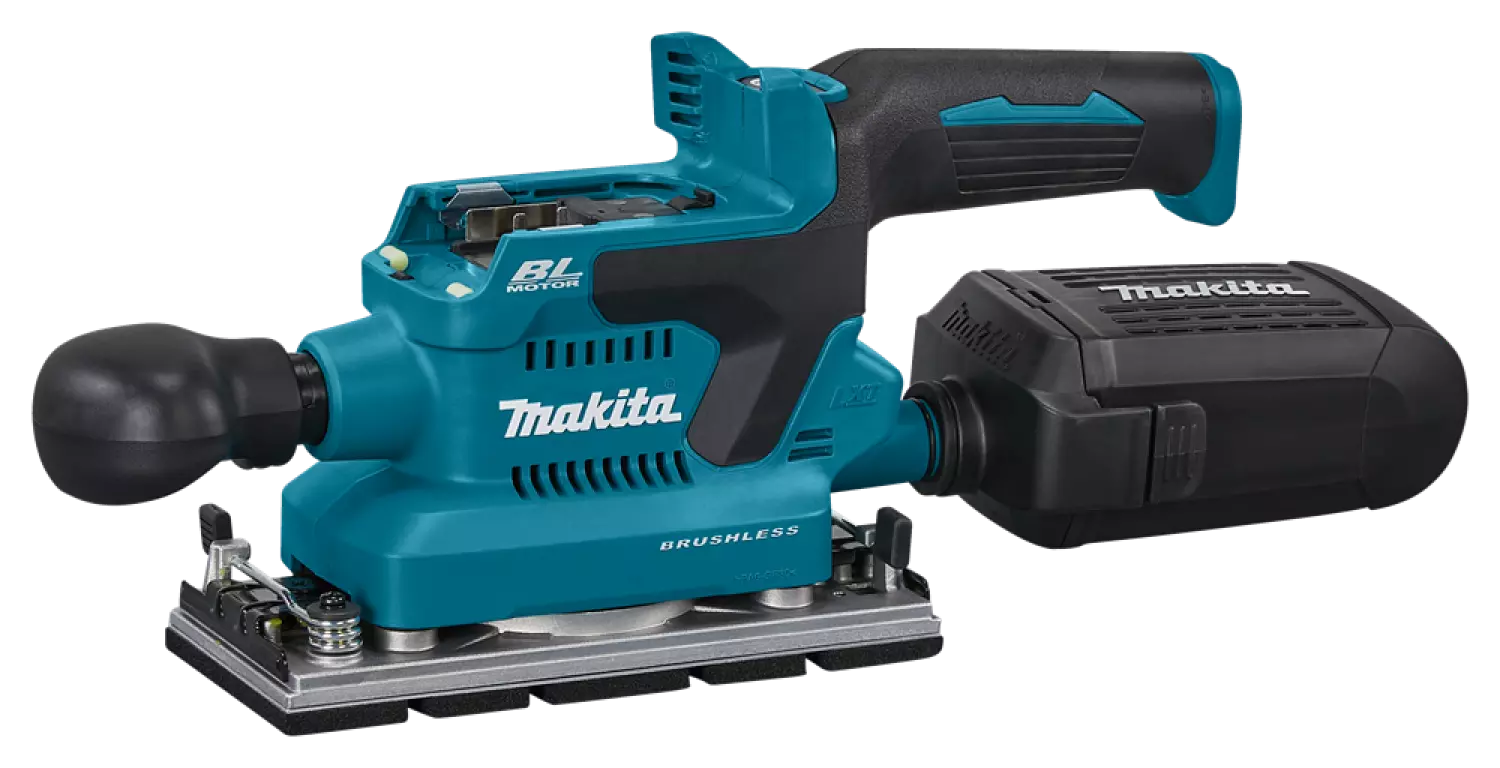 Makita DBO381ZU 18V Li-ion accu vlakschuurmachine body met AWS zender - 93x230mm - koolborstelloos