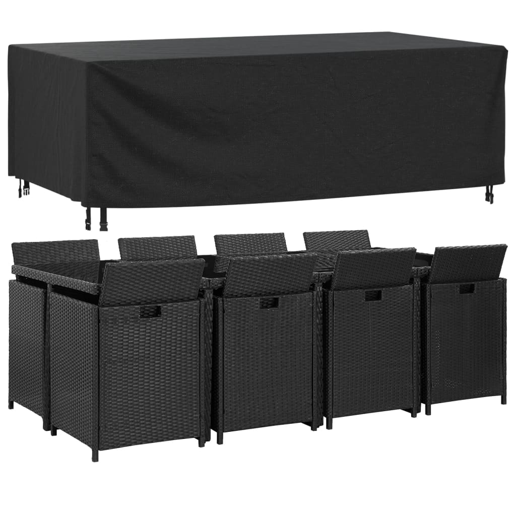 Housse de salon de jardin noir 229x113x73 cm imperméable 420d
