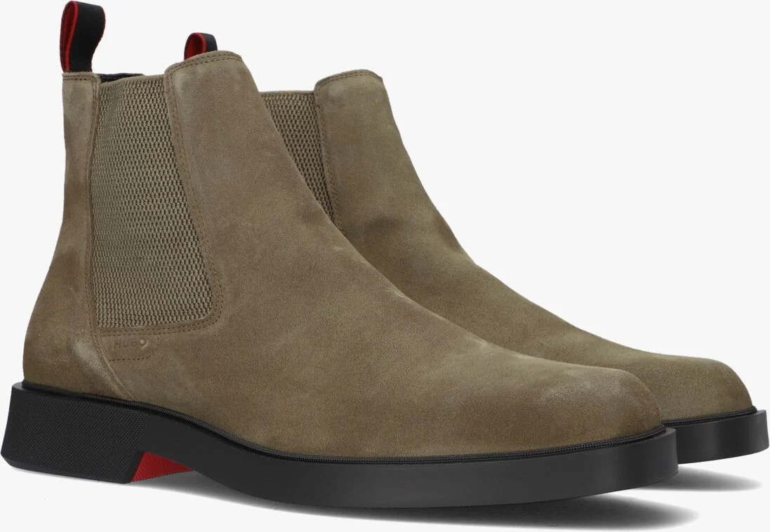 HUGO beige hugo chelsea boots iker