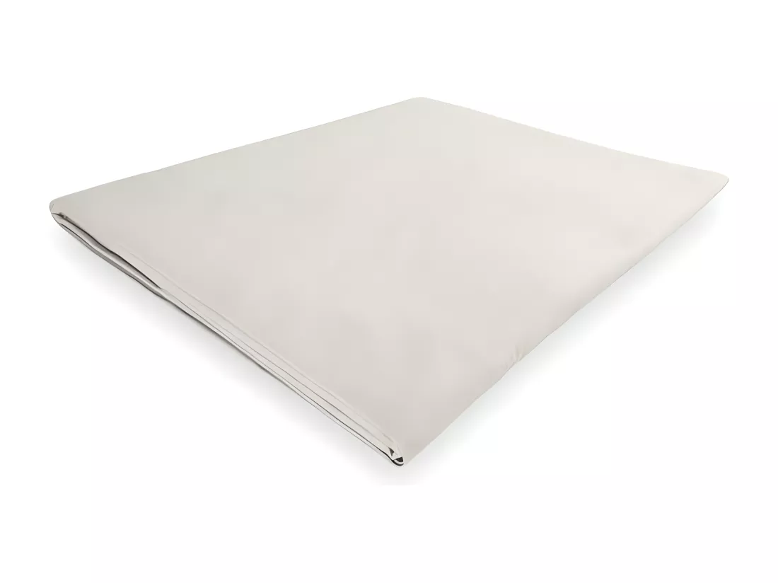 Drap plat en polycoton 240x300 cm PERCALE lin, par Soleil d'ocre