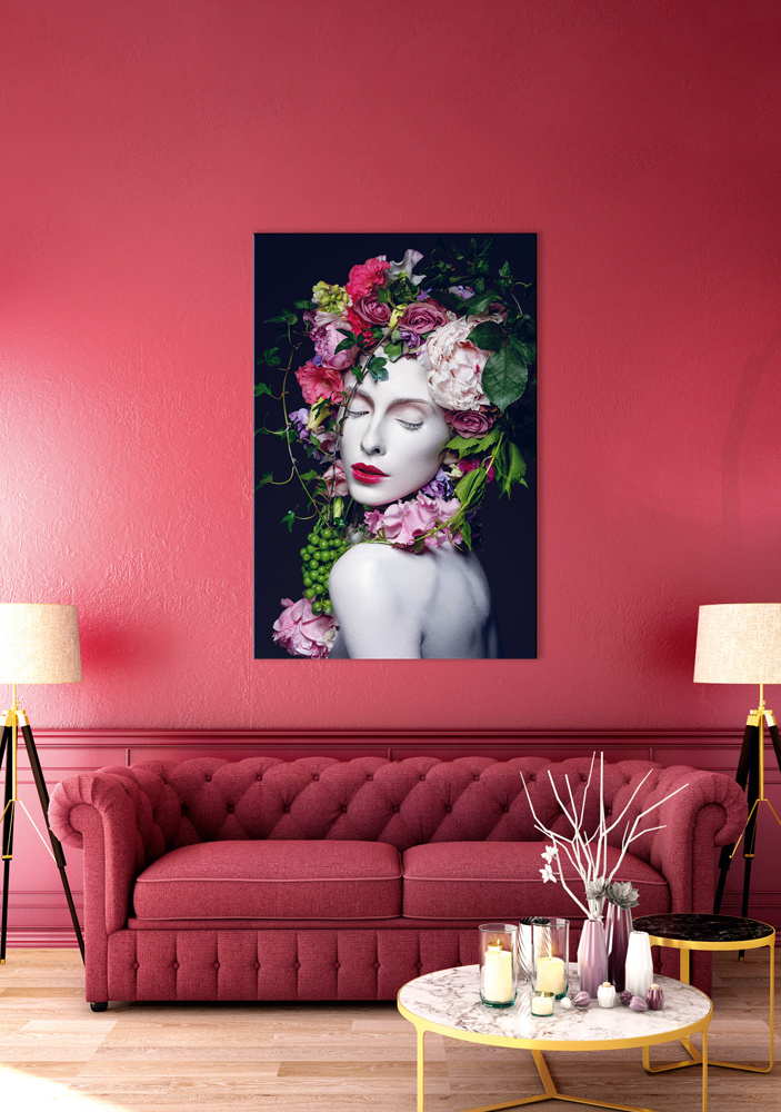 Akustikbild HÜBSCHE FRAU 80x120cm, 7kg