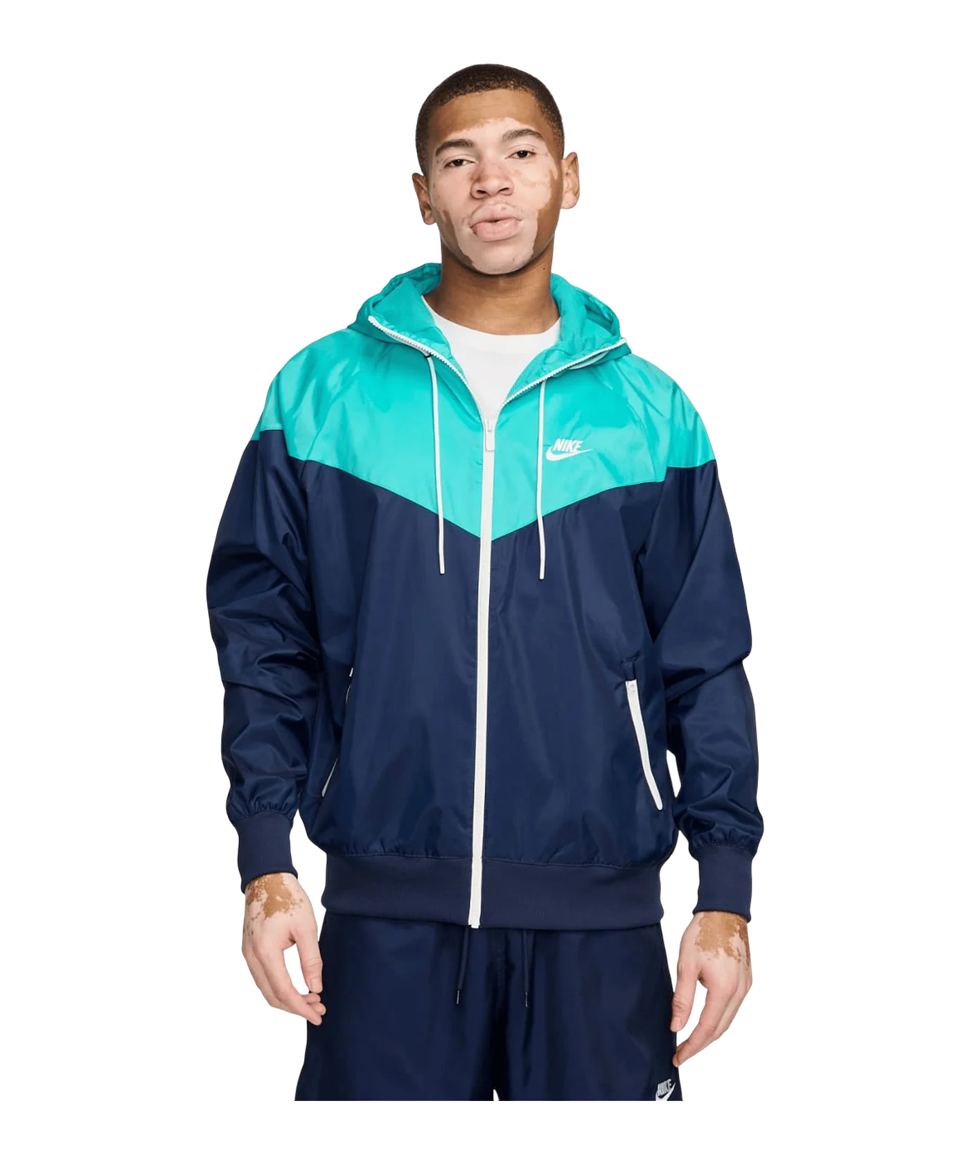 Nike Windrunner Kapuzenjacke Blau F411