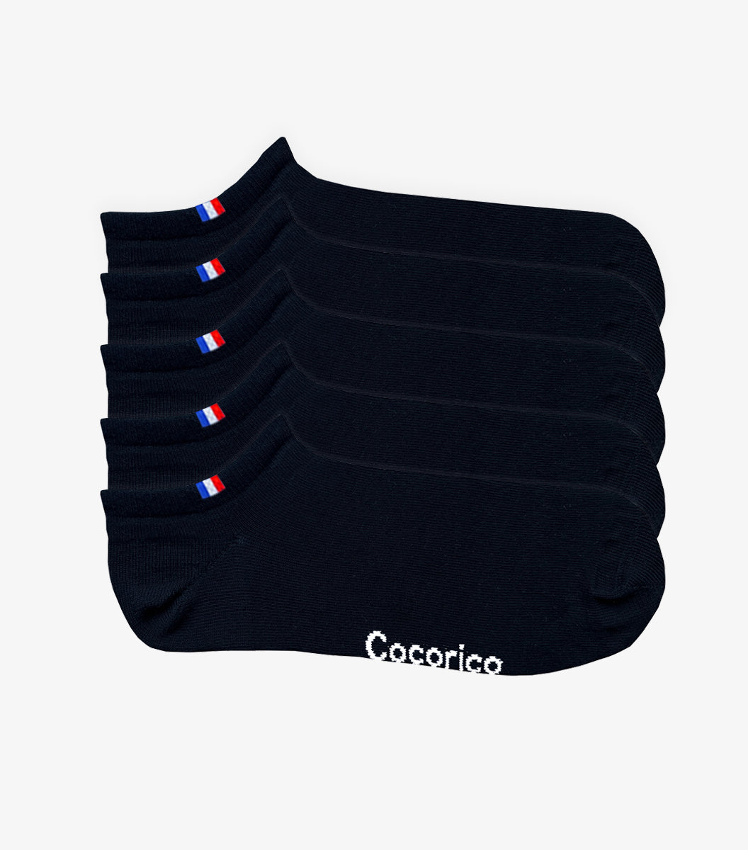 Chaussettes Femme Noir x5 - Le Pack Invisible