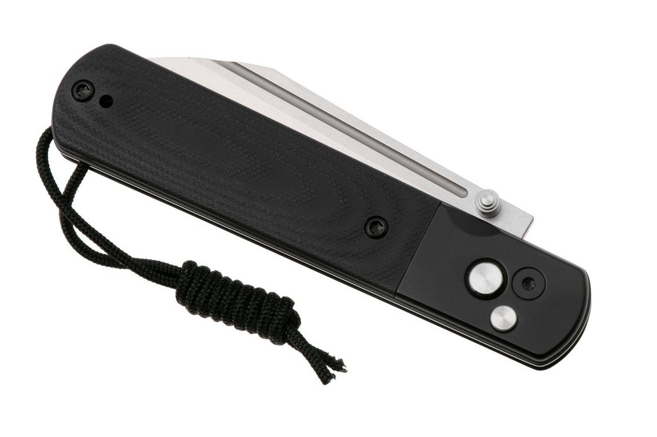 Artisan Cutlery Holm 1875P-BK, Stonewashed AR-RPM9, Black PVD Steel, Black G10 Inlay zakmes