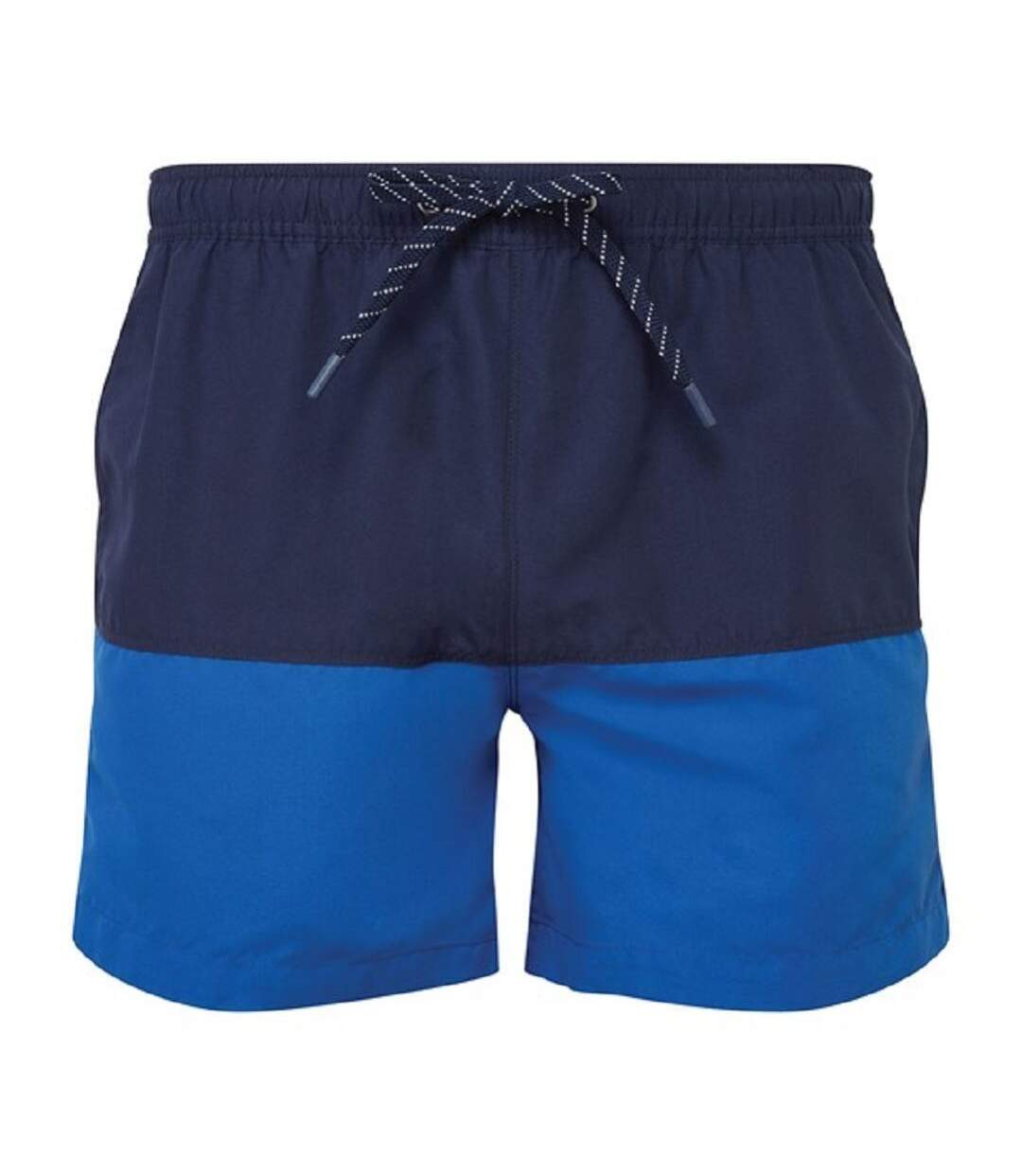 short de bain pour homme - AQ056 - bleu marine et bleu roi