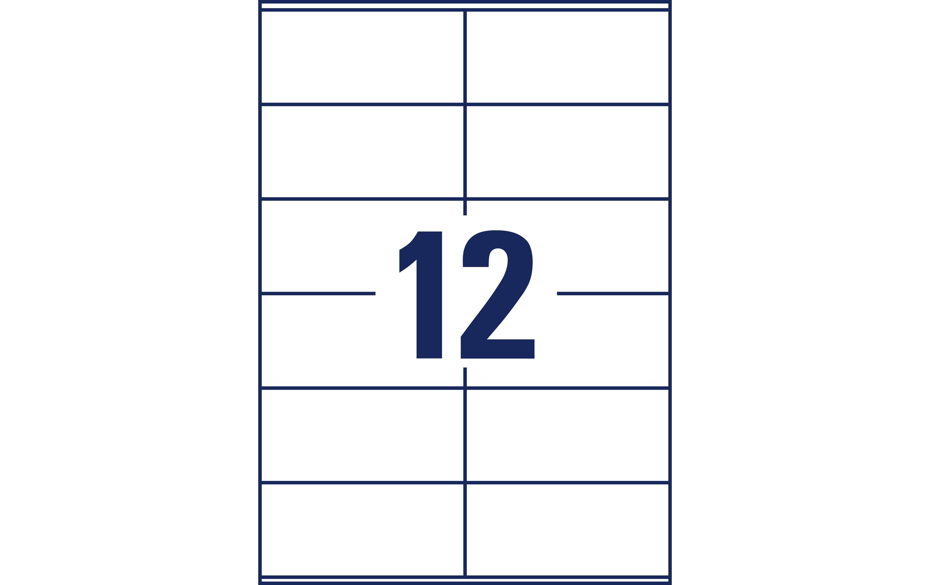 Universal-Etiketten 6175-65, 105 x 48 mm, 65 BlattPermanent haftende Etiketten