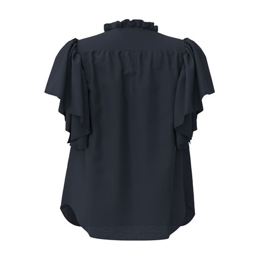 Co'Couture HeraCC Frill Bluse, Ink, M