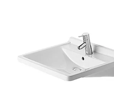 Duravit 0309600000, Top-monteret vask, Keramisk, Hvid, 600 mm