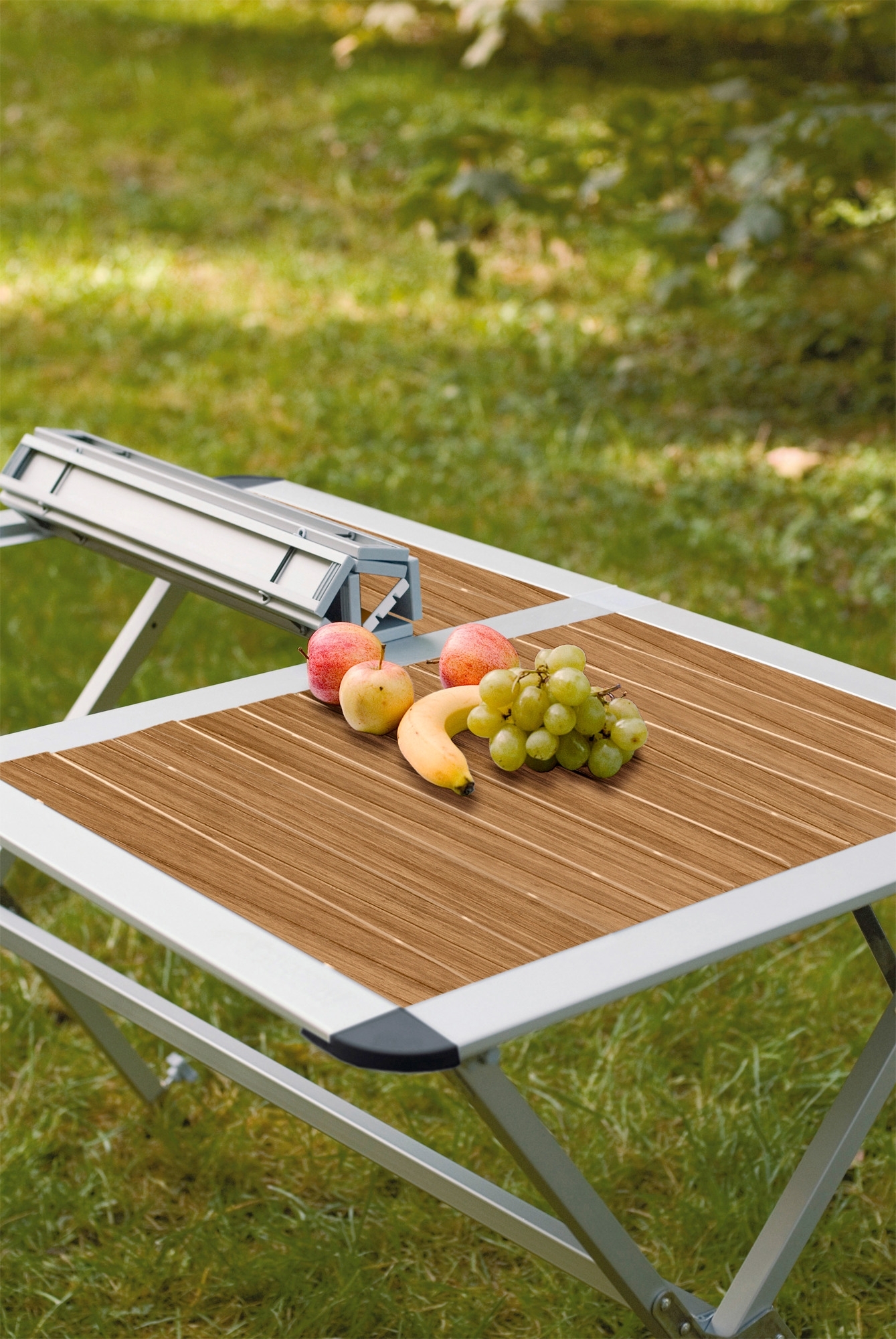 Berger Nera Bambus-Alu Rolltisch 115 x 75 cm