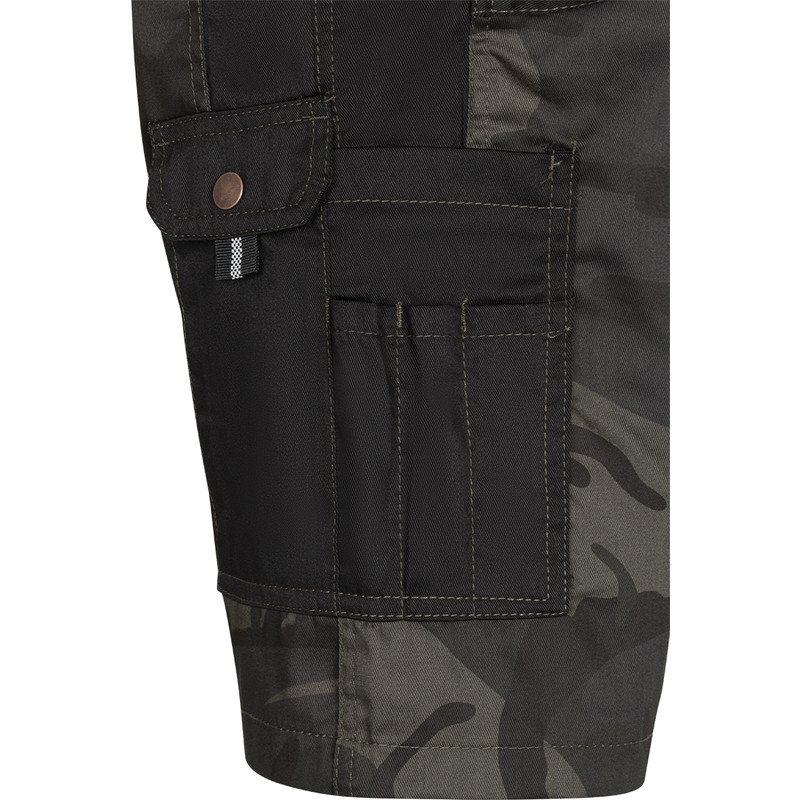 Cerva werkshort camouflage L groen