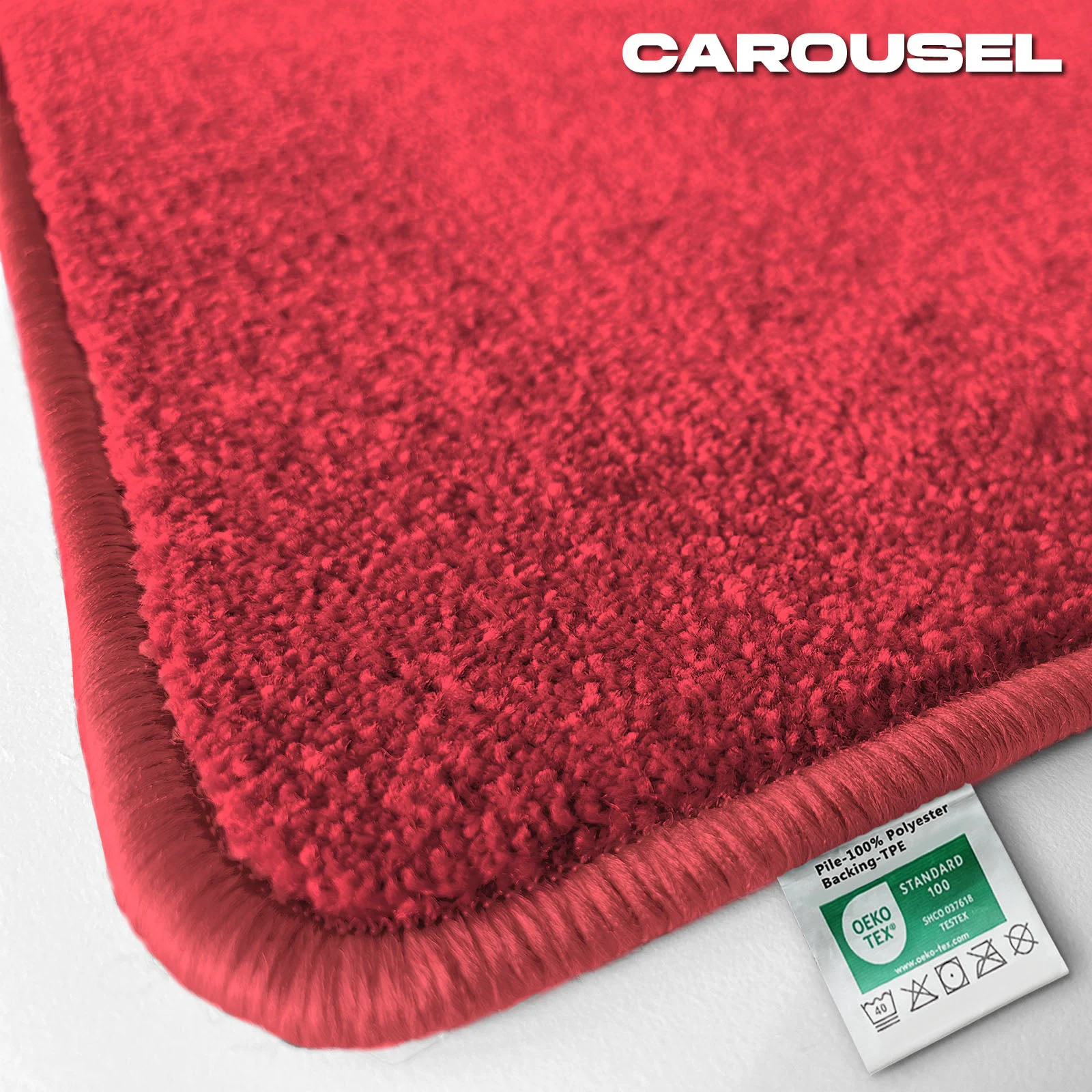 floordirekt Badematte Carousel | Rot