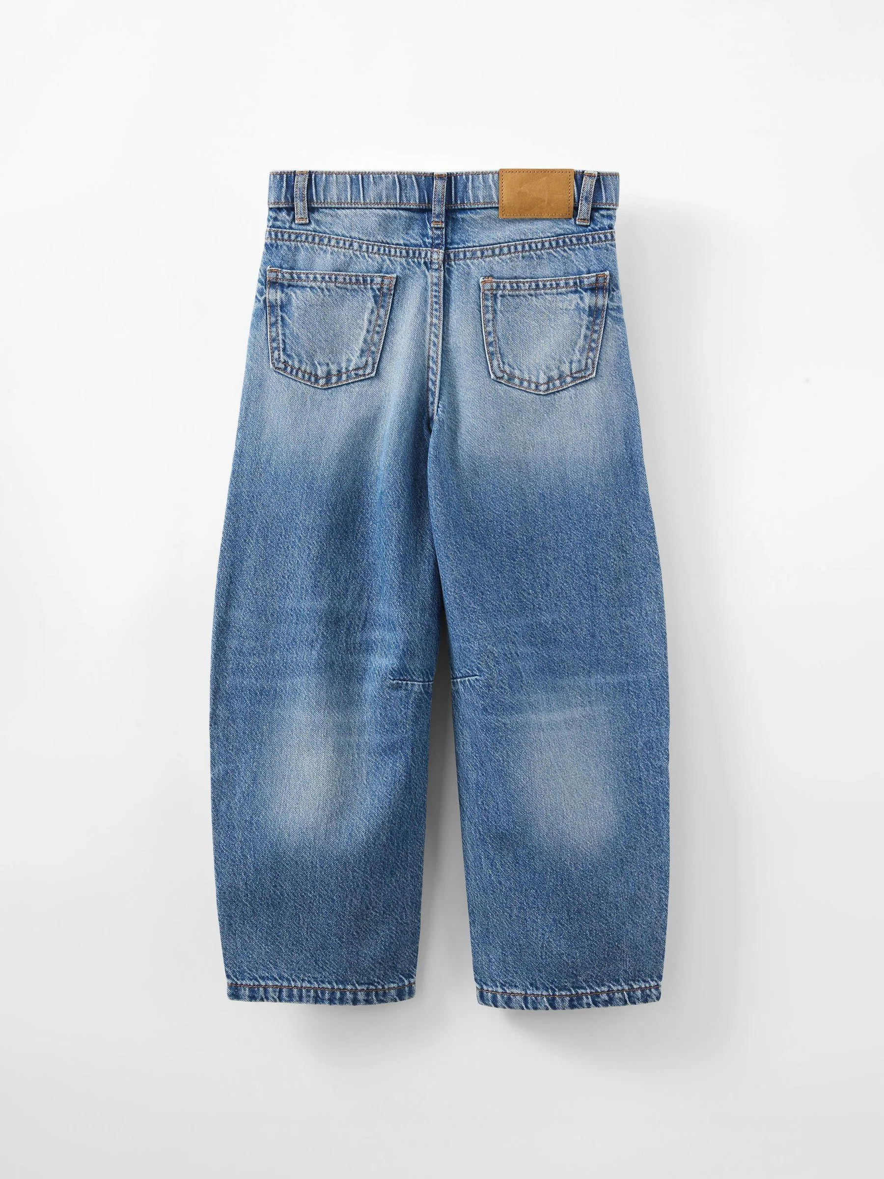 Blauw - Cotton On Unisex Barrel Leg Denim Jeans