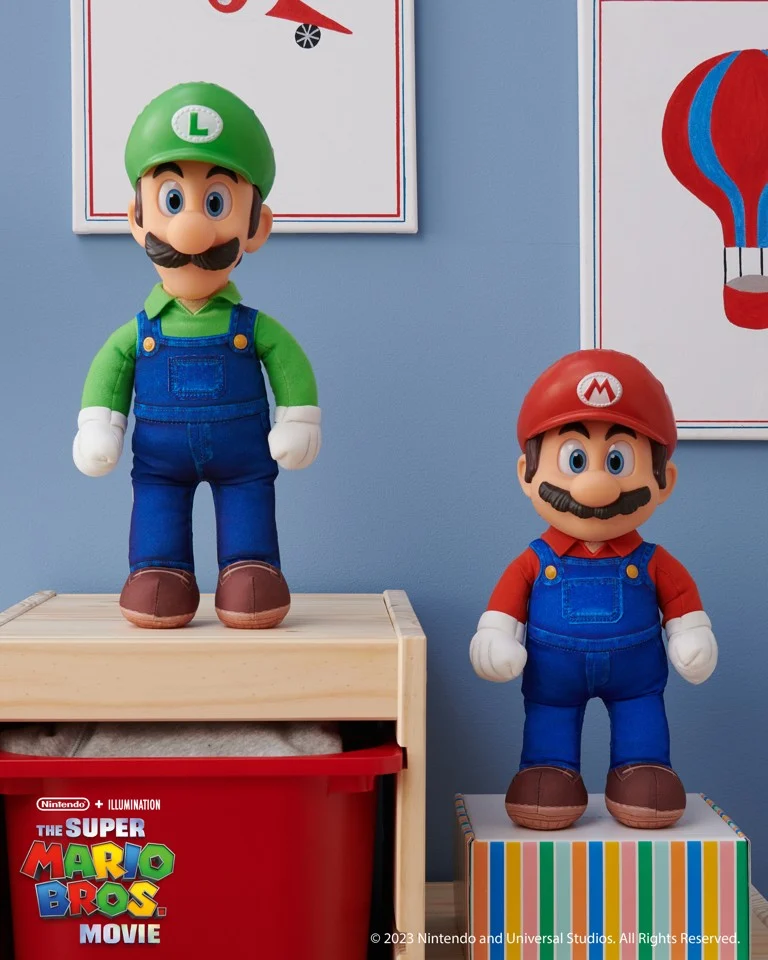 Super Mario Movie - Roto Bamse Luigi (38 cm)