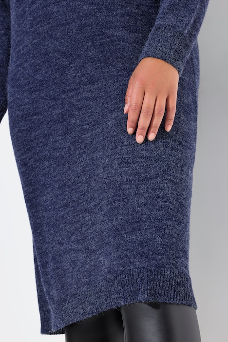 Strickkleid, Rollkragen, Langarm