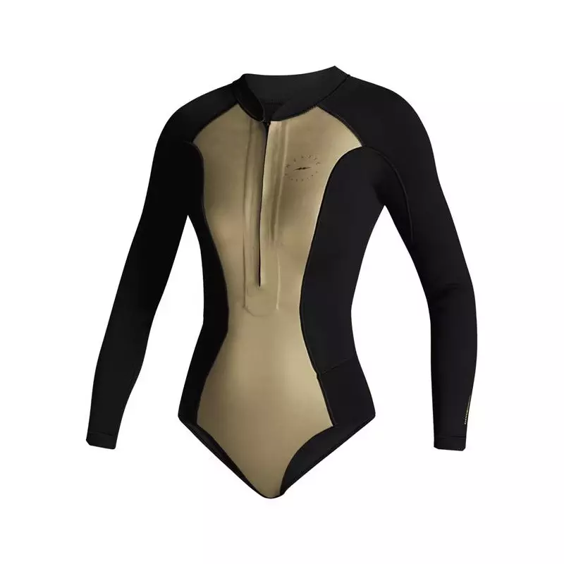 Combinaison shorty femme MYSTIC Sway 2/2mm Front Zip ´Black Serie´ Black / Gold