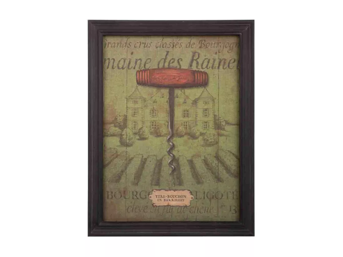 Cadre en bois et toile 33x43x1,8h