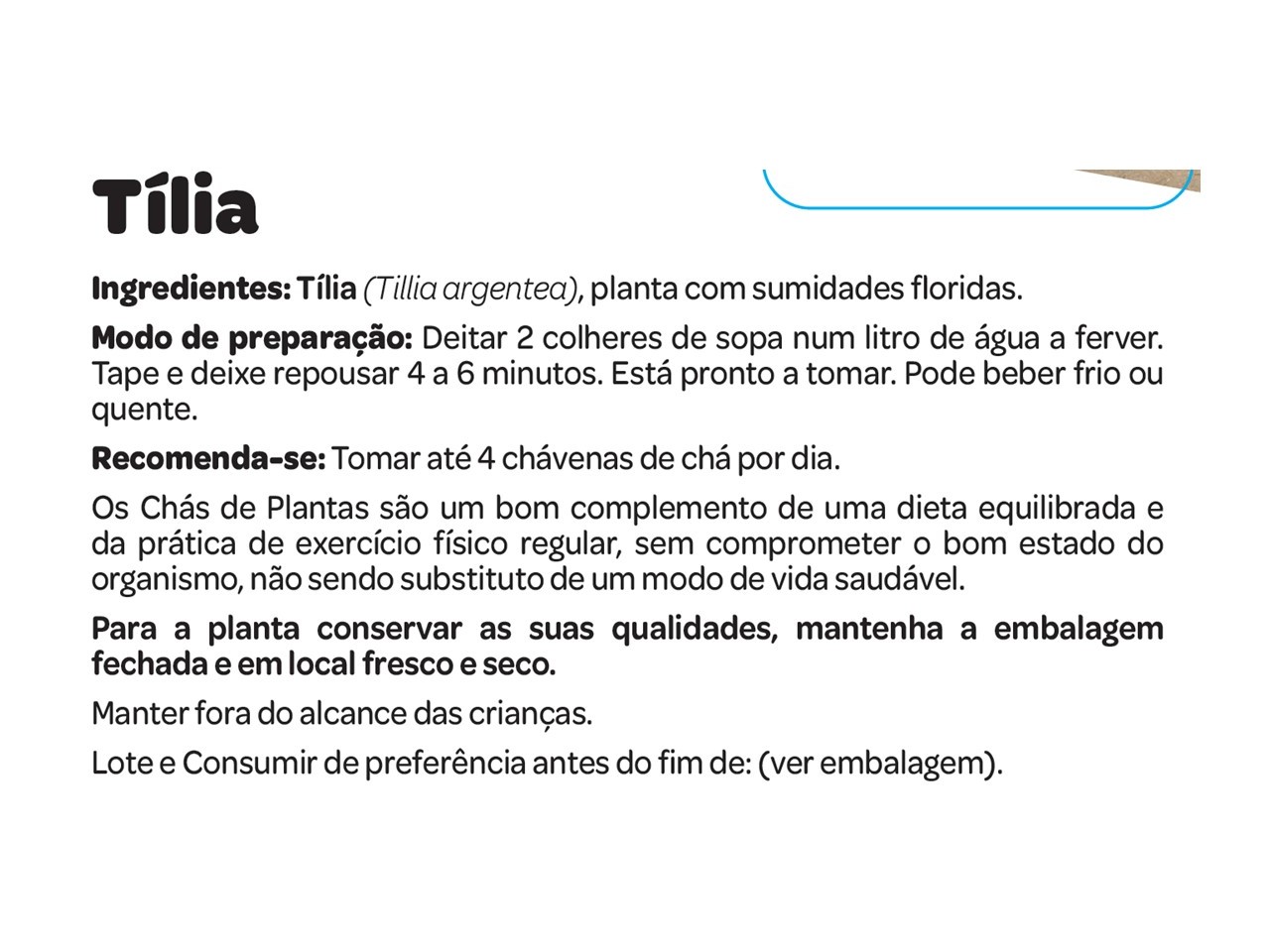 CHÁ SALUTEM EM SACO TÍLIA 20G