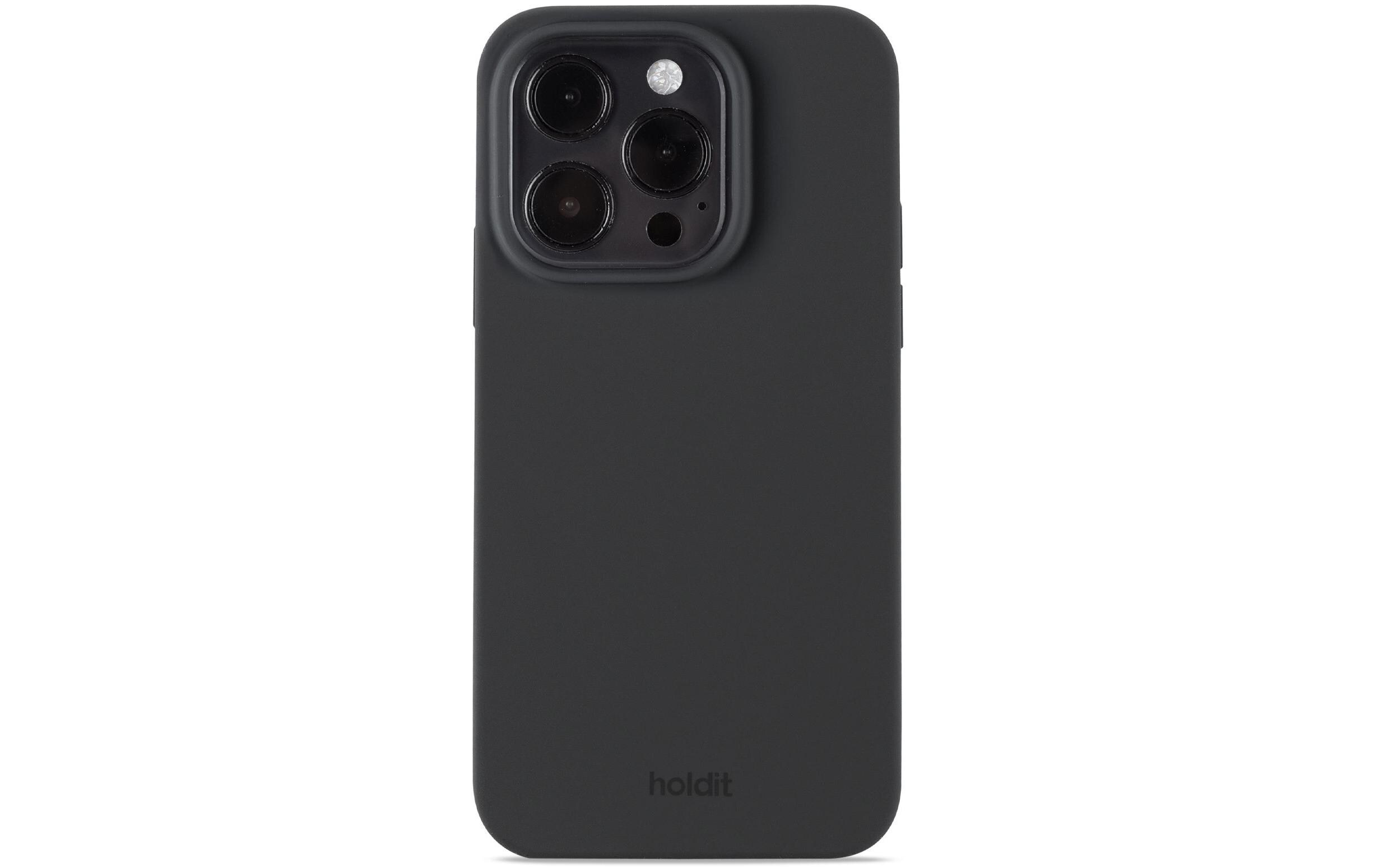 Back Cover Silicone iPhone 15 Pro SchwarzModerne Handyhülle aus ultradünnem und griffigem Silikon für das Apple iPhone 15 Pro