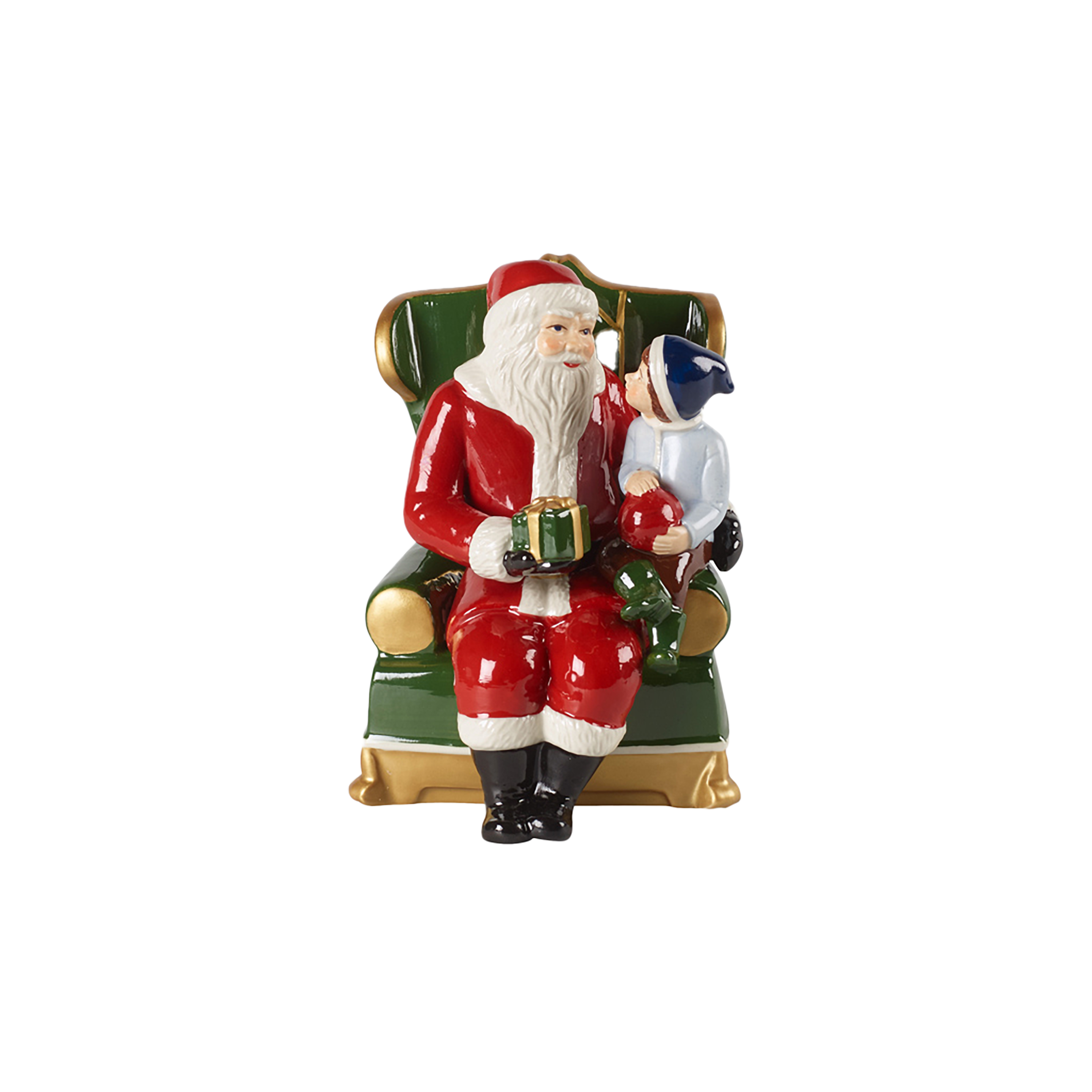 Christmas Toy's Christmas music box Multi-colored, 4'' x 4'' x 6'', porcelain