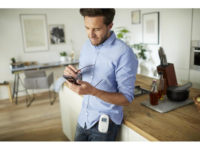 PHILIPS AVENT Babyphone Smart-Eco mit Sternenhimmel-Projekt Zuverlässige und sichere Verbindung zu Ihrem Baby