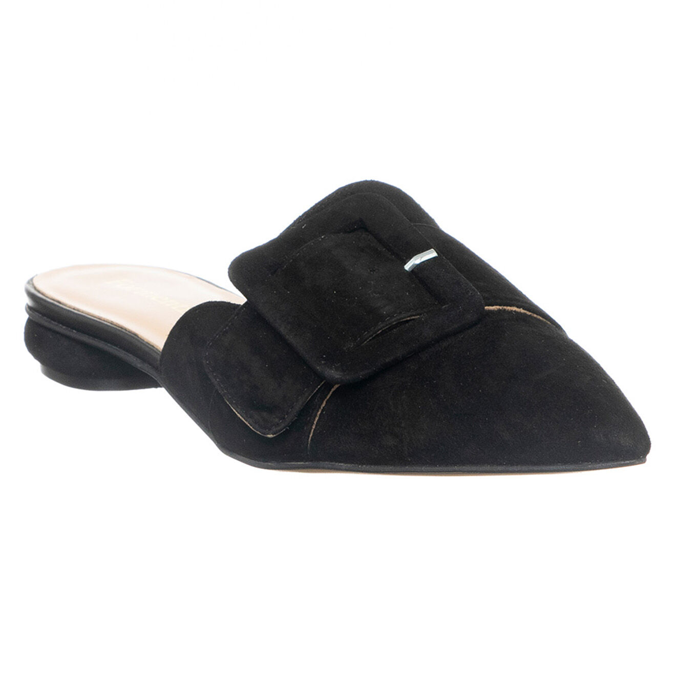 Loretta Pettinari Mules en Cuir Camo noires