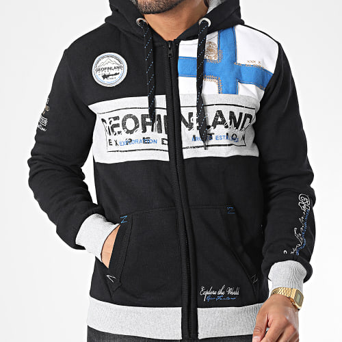Sweat Zippé Capuche Flyer Noir