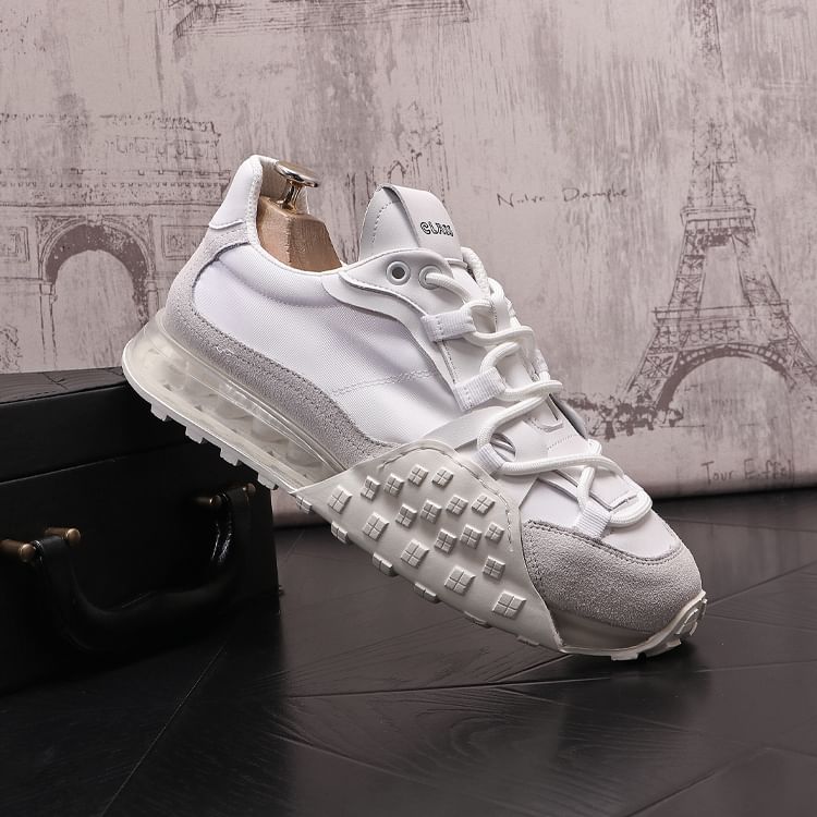 Mr Ozera - Platform veterschoenen van imitatieleer