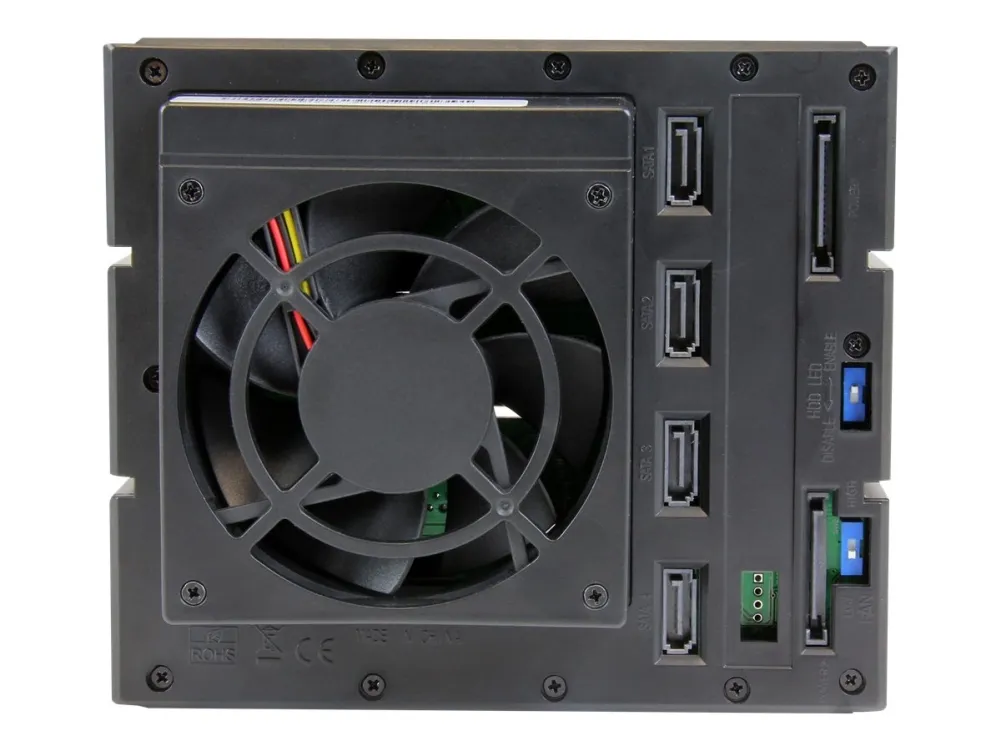 StarTech.com 4-Bay Mobile Rack Backplane - Trayless Hot Swap Mobile Rack Backplane for 3.5in SAS II/SATA III - 6 Gbps HDD (HSB4SATSASBA) - Lagrings mobil rack - 2.5