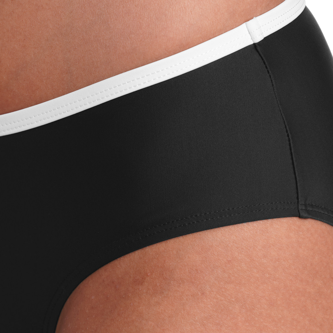 Gina Benotti Damen Bikinipanty mit Kontrastpaspel schwarz