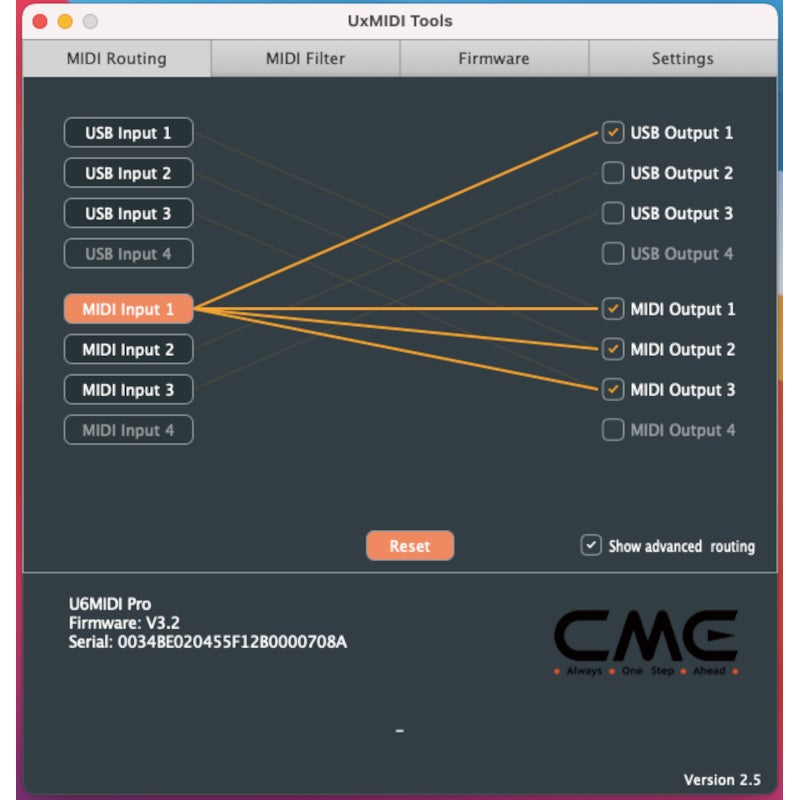 CME U6MIDI Pro MIDI interface