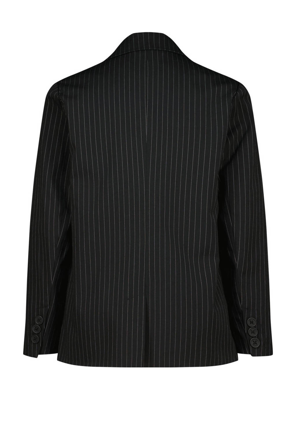 Vingino blazer Tristy met krijtstreep zwart