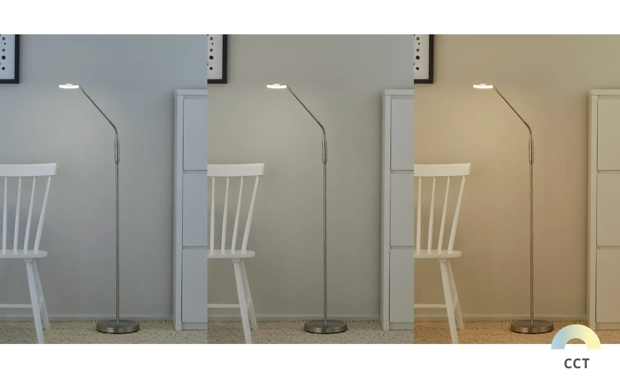 Fischer-Honsel LED-Leseleuchte, Nickel-matt mit Dimmer