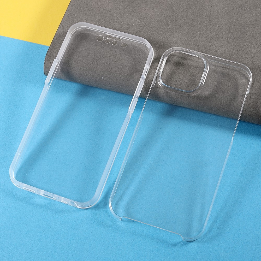 2in1 iPhone 13 Full Protection Schutz Hülle   Displayschutz (Front/Back) - Transparent