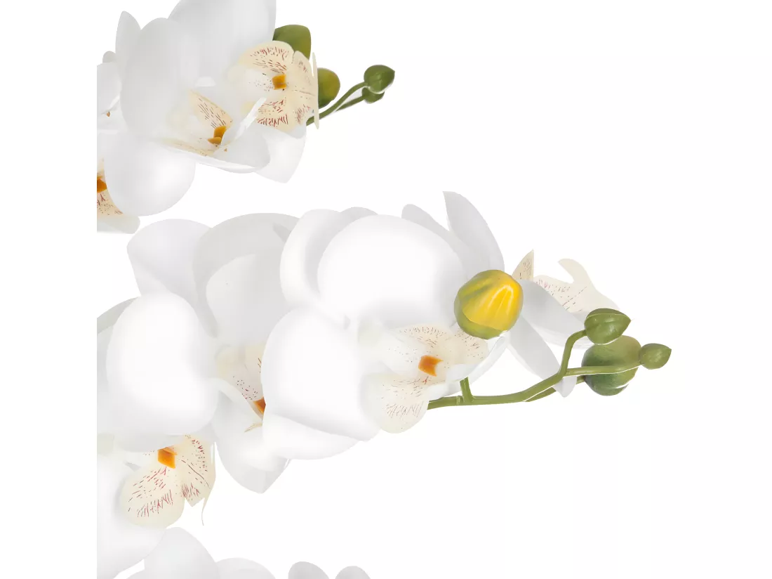 Plante artificielle Orchidée en pot marbré H 62 cm