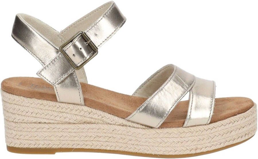 TOMS 10020767 dames sandalen sportief (9) metallic