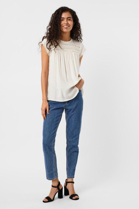 Vero Moda ecru dames t-shirt