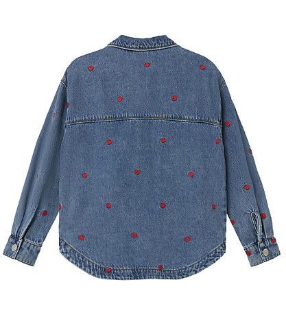 Name It Jeansjacke - NkfMandy - Medium+ Blue Denim/Heart