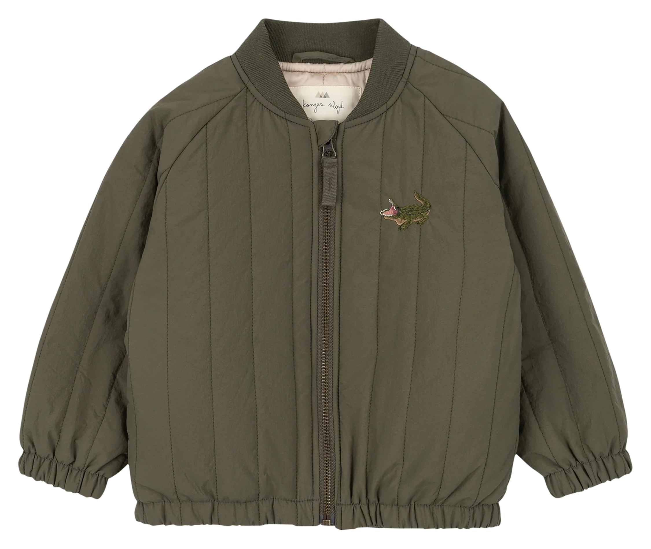 JUNO - Veste matelassée brodée| Vert