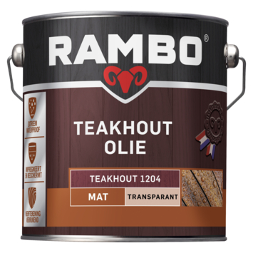 Rambo Teak olie transparant teak hout transparant 2,5 liter