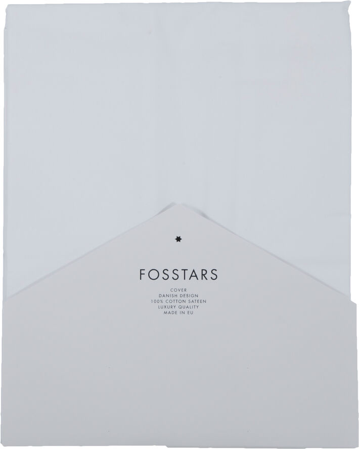 Fossflakes Nordic Sleep by Fossflakes betræk SideSleeper Snow bomuld sateen Hvid