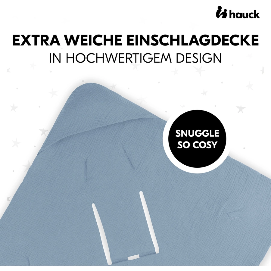 hauck Einschlagdecke Snuggle so Cosy Dusty Blue